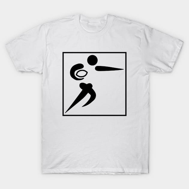 Rugby Pictogram T-Shirt by Tshirt114